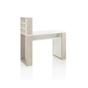 Manicurebord Spazio Expo med hylder - Lys/hvid