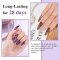 EODCI Dipping Powder negle st, 6 farver - Glitter