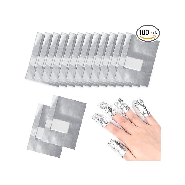 Neglelakfjerner folie med fnugfri bomuldspuder - 100 stk.