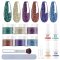 EODCI Dipping Powder negle st, 6 farver - Glitter
