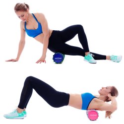 Body &amp; Mind FasciaRulle/Foamroller  Pink/Bl