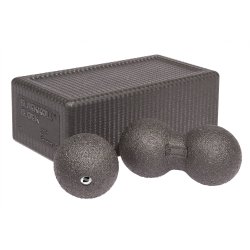 Blackroll Blok st - tredelt, 1 Blackroll blok, 1 Blackroll DUO og 1 Blackroll bold 8 cm