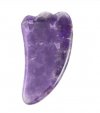 Gua Sha Massageredskab i Ametyst - 11,5 cm.