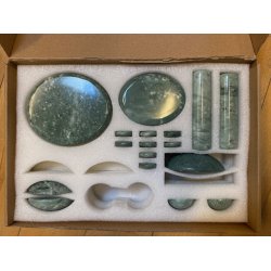 Jade-massagest med 17 opicalcit-massagesten - TILBUD