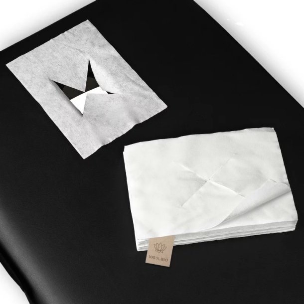 Bio Hygiejnebetrk til hovedsttte i bldt materiale - 30x21 cm - 100 stk.