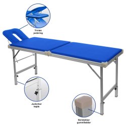 Robusta kuffertmassagebriks inkl. hovedsttte 170/210x65x70-82 cm