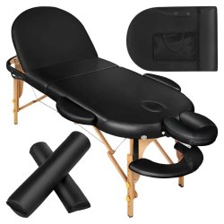 Oval Premium massagebriks 3 zoner inkl. puder, hoved- og armsttte