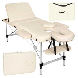 Massagebriks 3 zoner i aluminium inkl. hoved- og armsttte