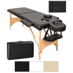 Massagebriks 2 zoner i tr inkl. hoved- og armsttte