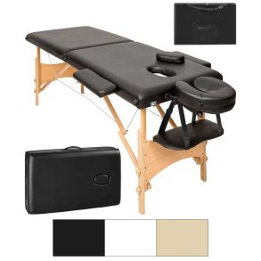 Massagebriks 2 zoner i tr inkl. hoved- og armsttte