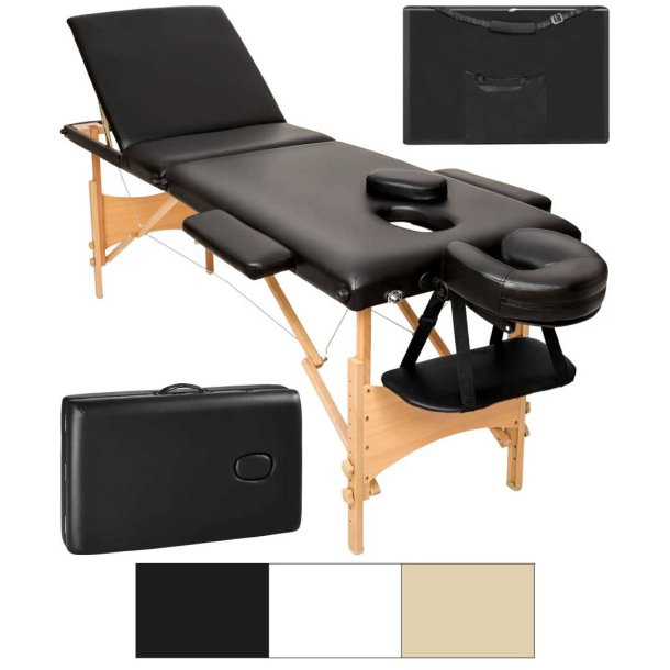 Massagebriks 3 zoner i tr inkl. hoved- og armsttte