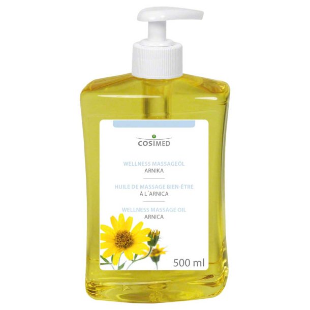 Cosimed Massageolie Arnika med pumpe - 500 ml. 