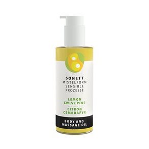 Sonett Krops og Massageolie med Citron, kologisk - 145 ml.