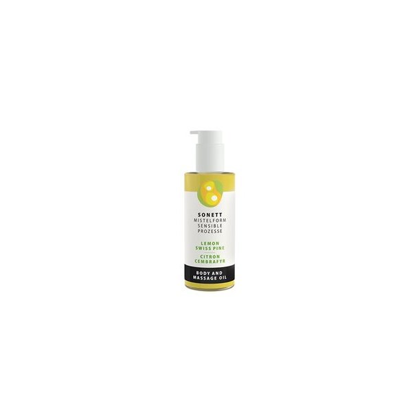Sonett Krops og Massageolie med Citron, kologisk - 145 ml.