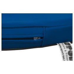 Rund siddepude med PU lderbetrk og skridsikker underside