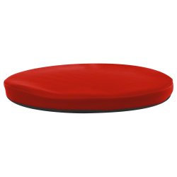 Rund siddepude med PU lderbetrk og skridsikker underside