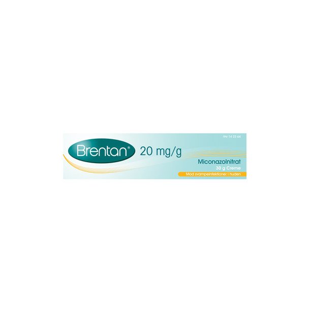 Brentan Creme 2% til svampeinfektioner i huden 20 mg/g - 30g Kort holdbarhed
