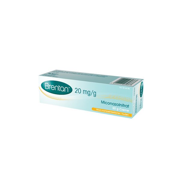 Brentan Creme 2% til svampeinfektioner i huden 20 mg/g - 50g