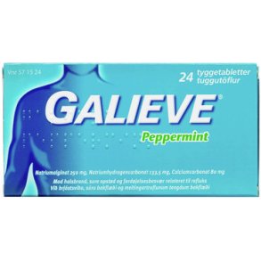 Galieve Mod Halsbrand Peppermint - 48 Tabletter