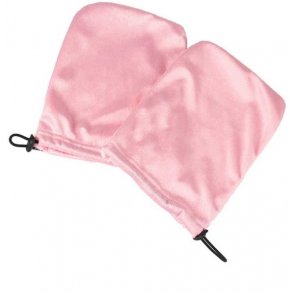 Paraffinhandsker med elastisk bning i bldt frott - 2 stk.