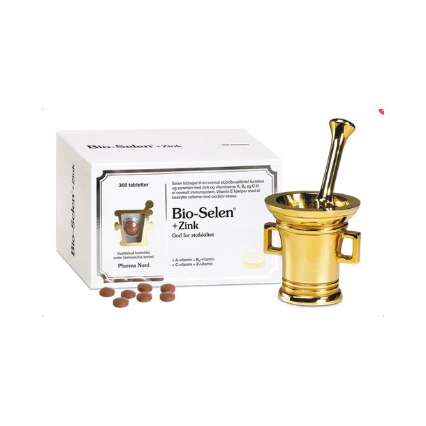 Bio-Selen+Zink - God for dit stofskifte - 360 tabletter