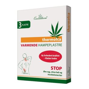 Cannaderm, Thermolca Varmende Hampeplastre - 3 stk.