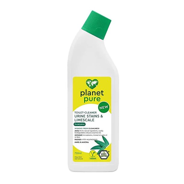 Planet Pure Toiletrens m. eukalyptus og lime, kologisk - 750 ml.