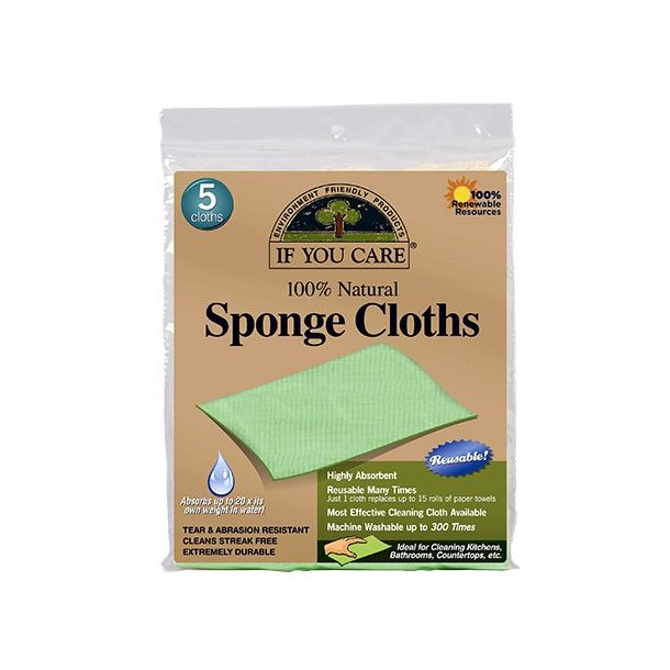 Svampeklude genanvendelige - 5 stk.