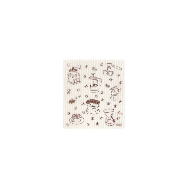 Karklud u. plastik m. kaffe - 1 stk.