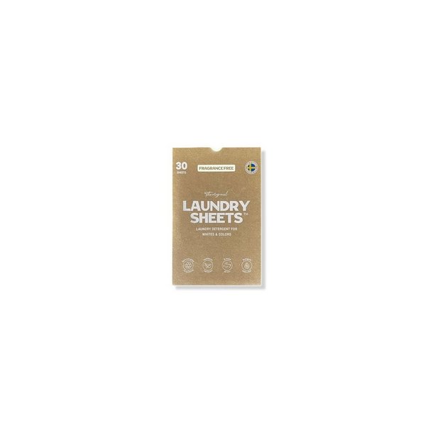 Laundry Sheets Fragrance Free - 30 stk