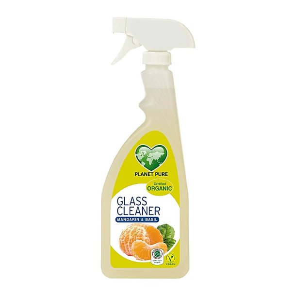Planet Pure Glasrens m. mandarin & basil - kologisk - 510 ml.