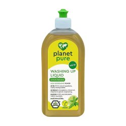 Planet Pure Opvaskemiddel Lime & Verbena - Økologisk 500 ml. - Rengøringsmidler ND Web Marketing ApS