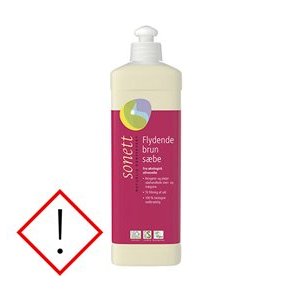 Sonett Flydende Brun sæbe, Økologisk - 500 ml.