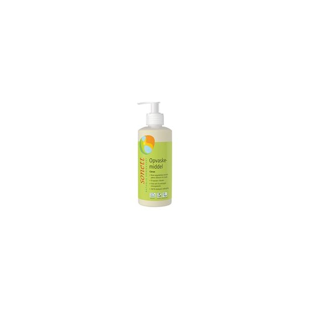 Sonett Opvaskemiddel citron, kologisk - 300 ml.