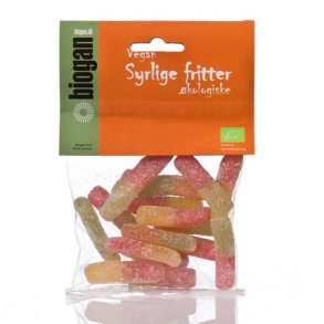Biogan Syrlige Fritter - gelatinefri, økologisk og vegansk - 75 g