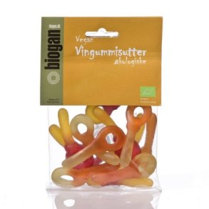 Biogan Vingummisutter - gelatinefri- økologisk og vegansk - 75 g