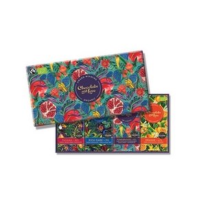 Chocolate and Love Gaveske Chokolade Pomegranate  - 4x80g 