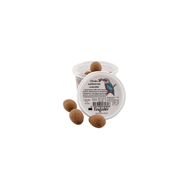 Kingfisher Choko saltlakrids mandler - 70 g.