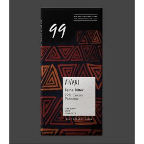 Vivani 99% mrk chokolade  - 80 g.