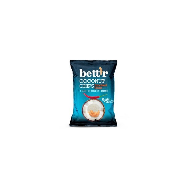 Bett'r Kokoschips med rget chili  - 40 g.