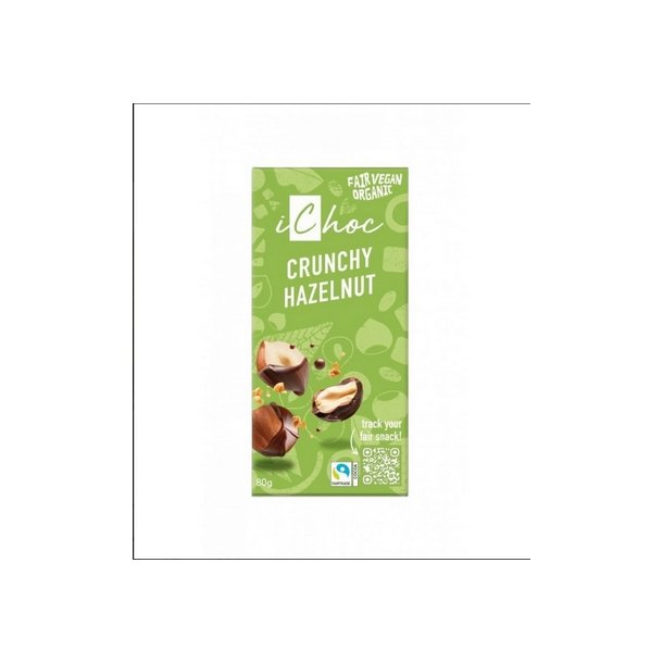 Ichoc Crunchy Hazelnut Vegan  - 80 g.