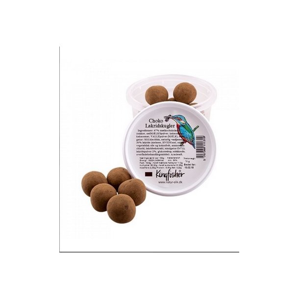 Kingfisher Choko Lakridskugler - 70 g.