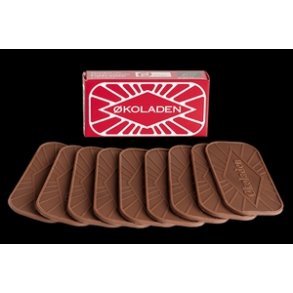 koladen Plgschokolade lys 9 stk  - 40 g.