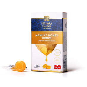 Manuka honning drops Ginger & Lemon  - 65 g.