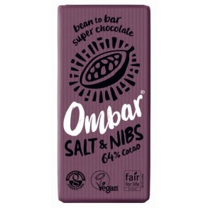 Ombar Salt & kakaonibs 64% kakao � - 70 g.
