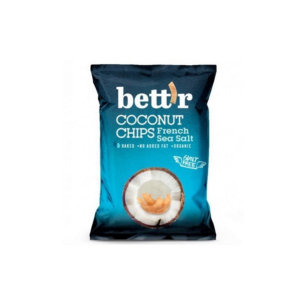 Bett'r Kokoschips med havsalt,  - 40 g. Bedst fr 27/8-25
