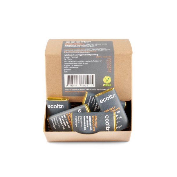 ecoltr CHOKOLADE HAVSALT/OMEGA 3- 30X8 g.