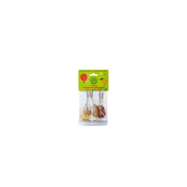 Biona Organic Regnbue slikkepinde, kologisk - 50 g./ 6 stk.