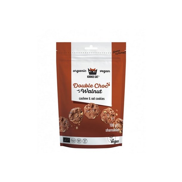 Kookie Cat Dobbelt Choc Valn�d � 100 gram