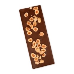 koladen Mlkechokolade m. Ristede Hasselndder, kologisk - 75 g.